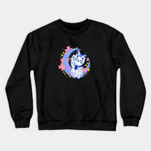 Maneki Neko Moon Crewneck Sweatshirt